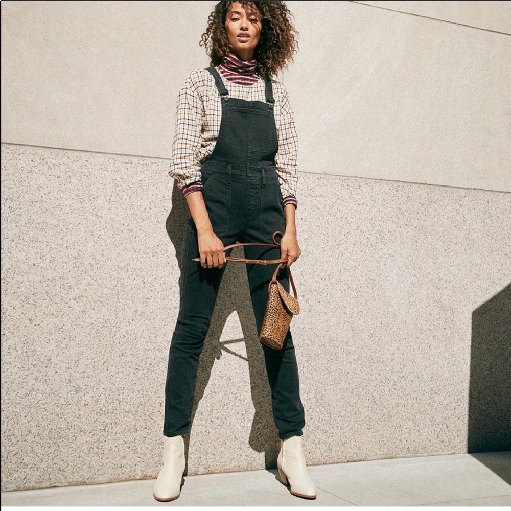 Skinny Overalls in Lunar Wash